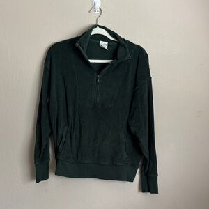 Aerie Offline Women’s Green Half-Zip Sweater size XS